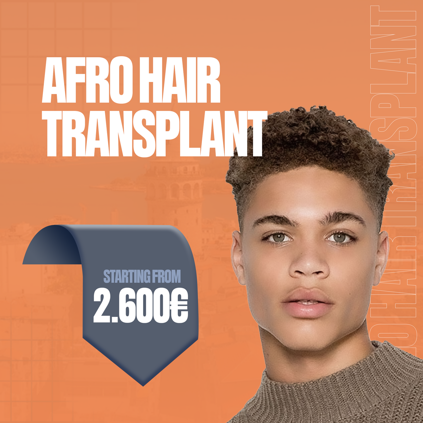 Transplant de păr afro