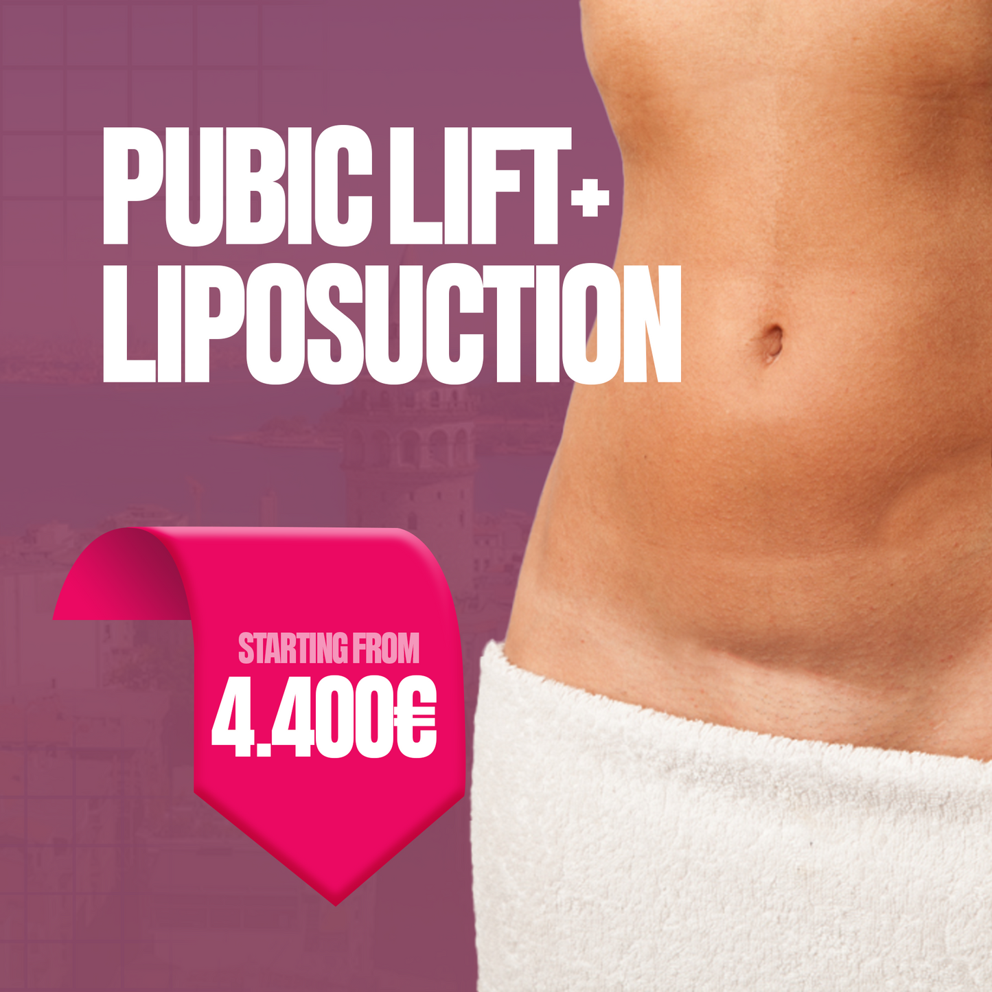 Lifting pubian + Liposucție